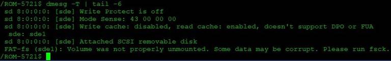 Check USB disk symbol