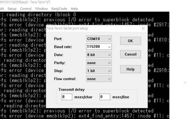 Tera Term setup 2
