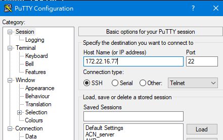 SSH connection