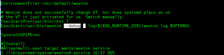 Weston screenshooter config