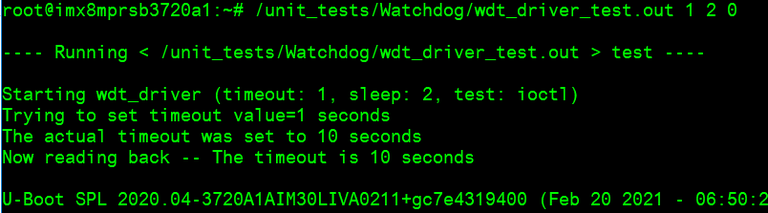 Watchdog test